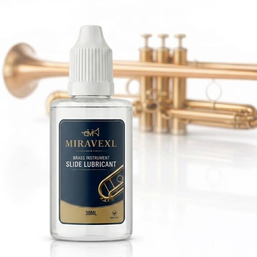 Trumpet Valve Oil - น้ำมันสำหรับวาล์วเครื่องดนตรีทองเหลือง 30 มล. น้ำมันหล่อลื่นแบบออกฤทธิ์เร็วสำหรับทรัมเป็ต/คอร์เน็ต/ฮอร์น/ทูบา เล่นได้ลื่นไหล กลิ่นน้อย