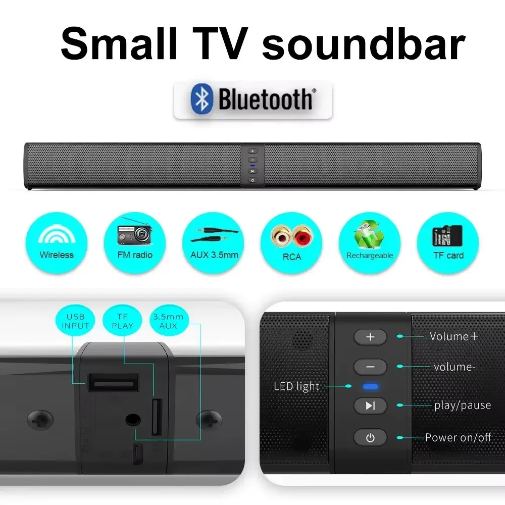 Audio Music Visualizer Free - ลำโพงบลูทูธไร้สาย BS-36 Super Power Sound Blaster