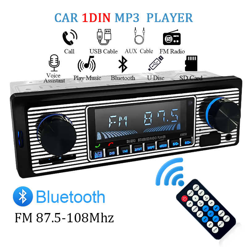 Metronome Digital - Hippcron วิทยุติดรถยนต์1 DIN สเตอริโอ FM เครื่องเล่นเสียง