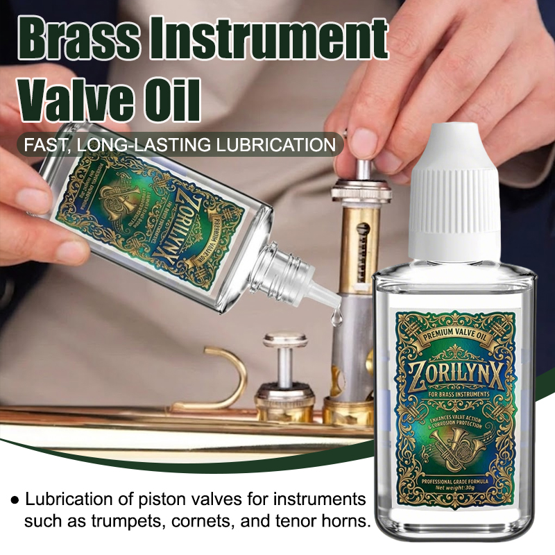 Trumpet Valve Oil - น้ำมันหล่อลื่นสังเคราะห์คุณภาพสูงสำหรับเครื่องดนตรีทองเหลือง เช่น ทรัมเป็ต คอร์เน็ต และยูโฟเนียม เพื่อประสิทธิภาพการทำงานที่ราบรื่น