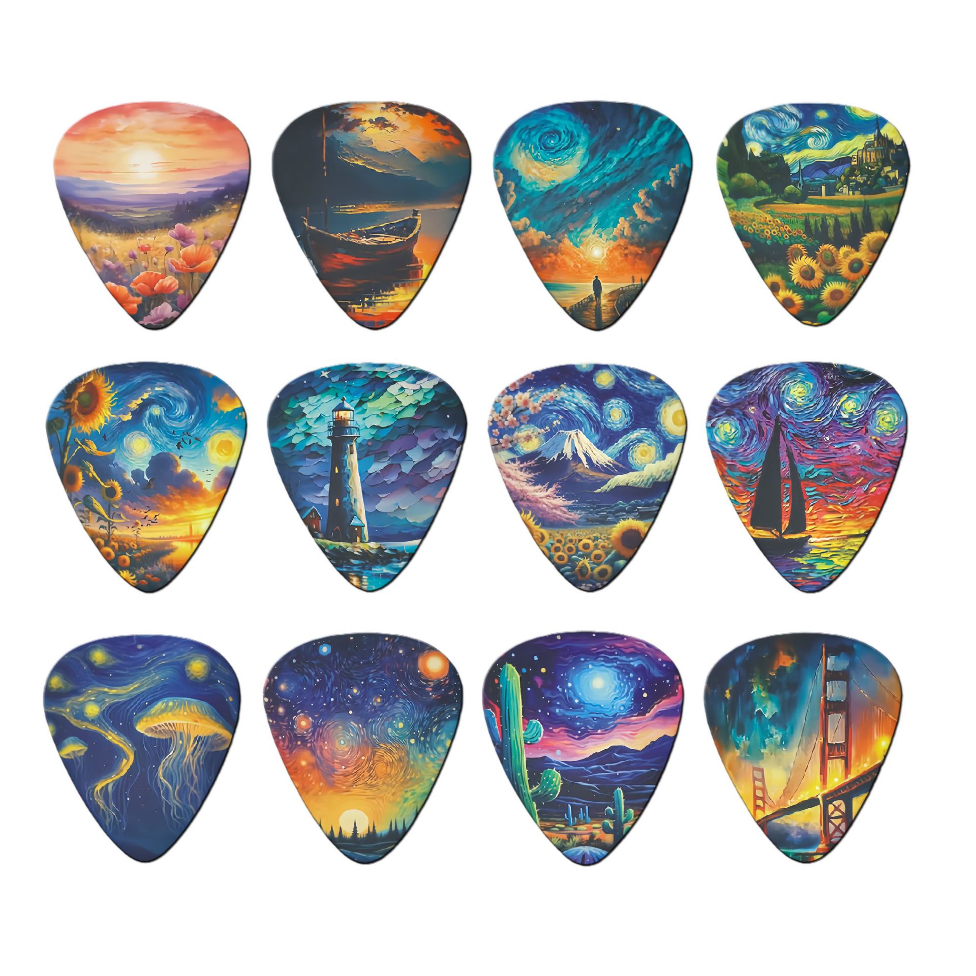 ปิ๊กกีตาร์ 12 ชิ้น ขนาด 0.46 ม - Electric Guitar Pick Pack บทวิจารณ์และราคา