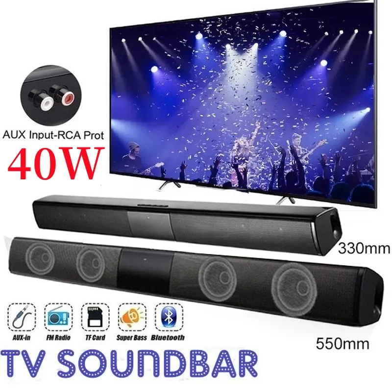 40W ไร้สาย Bluetooth Soundbar  - Audio Music Visualizer Free บทวิจารณ์และราคา