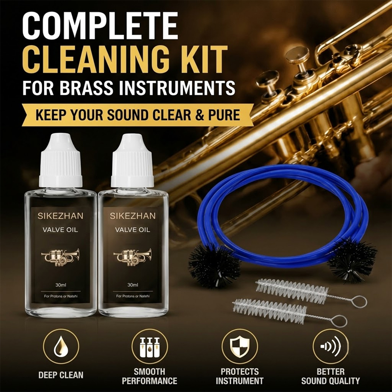ชุดทำความสะอาดเครื่องดนตรีทองเ - Trumpet Valve Oil บทวิจารณ์และราคา