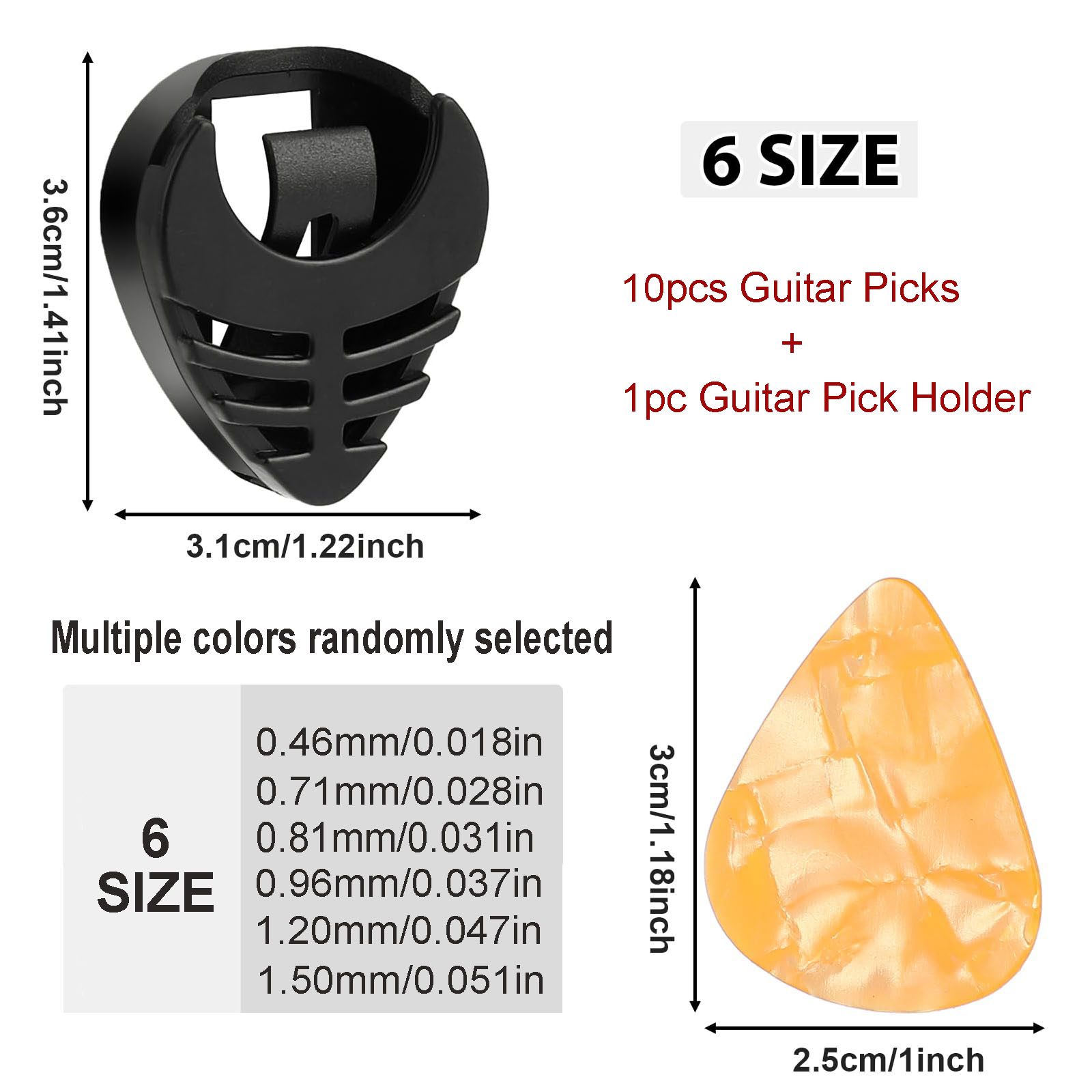 10 ชิ้นกีตาร์ Picks & 1 ชิ้นผู - Electric Guitar Pick Pack บทวิจารณ์และราคา