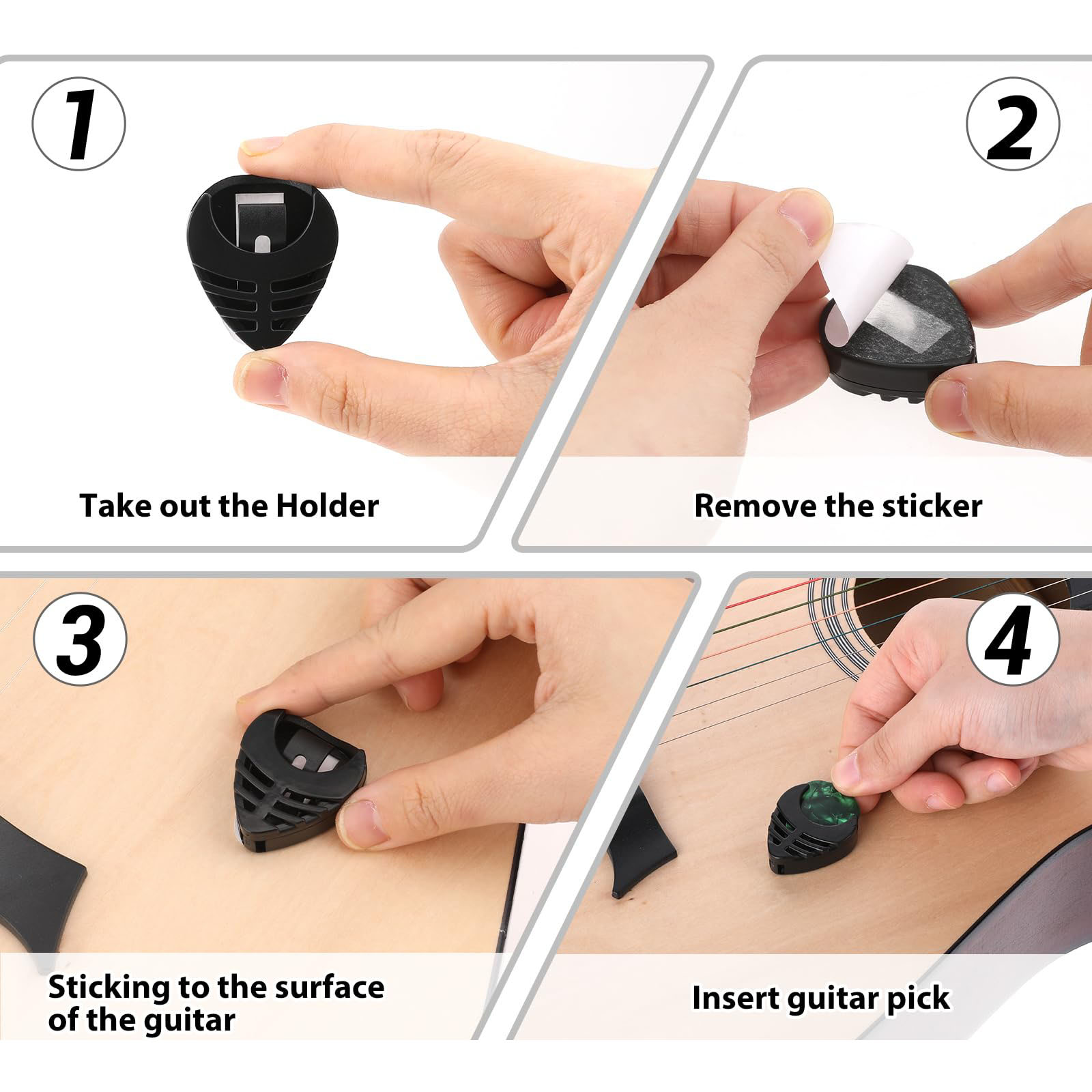 10 ชิ้นกีตาร์ Picks & 1 ชิ้นผู - Electric Guitar Pick Pack บทวิจารณ์และราคา