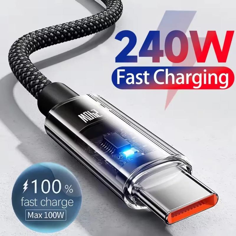 240W สายไนลอน USB ประเภท C สาย - Metronome Digital บทวิจารณ์และราคา