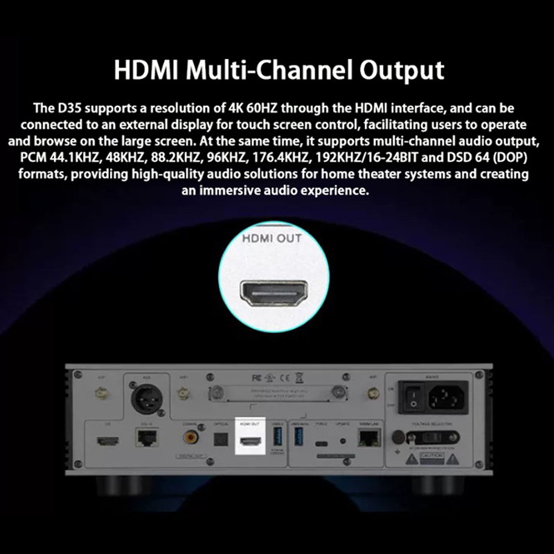 เครื่องสตรีมเพลงไร้สาย D35 Hi- - Audio Music App บทวิจารณ์และราคา