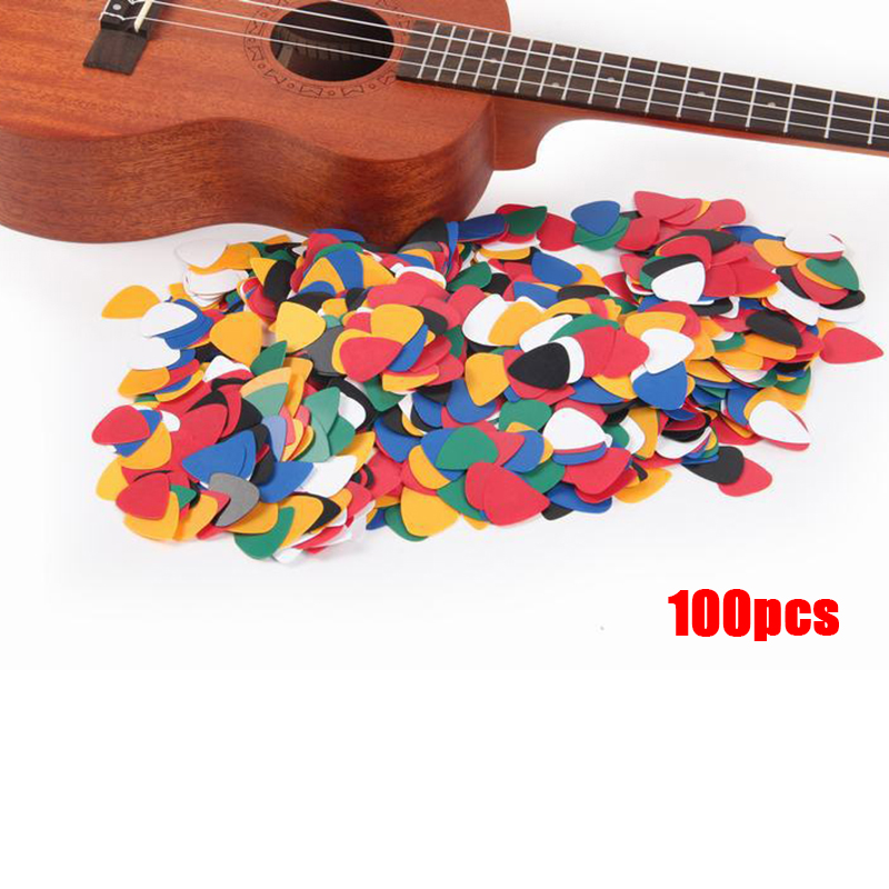 ใหม่ 100 ชิ้น ABS อะคูสติกอูคู - Electric Guitar Pick Pack บทวิจารณ์และราคา